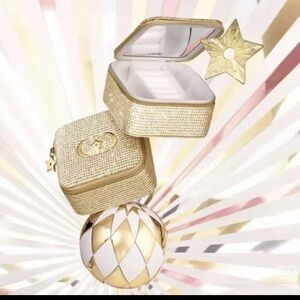 GWP Dior Beauty Jewelry Case Limited Gold Cosmetic Case (Japan) NWOT W/BOX